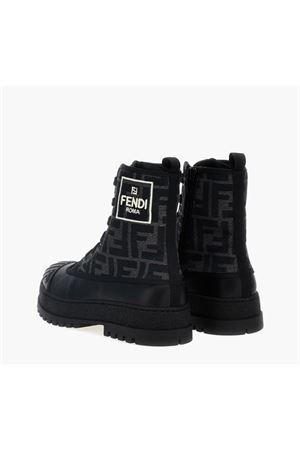 black fabric boots FENDI KIDS | JMR464AQ6VF1NJL